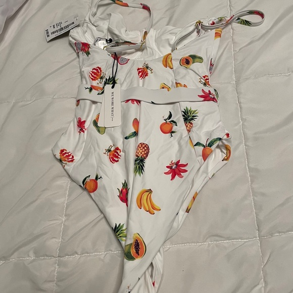 WeWoreWhat Danielle Fruit OnePiece Small NWT - Picture 3 of 5